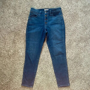 Madewell Women's Skinny Jeans in Dark Blue (Curvy Roadtripper)